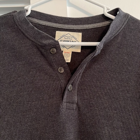 {St. John’s Bay} Men’s Waffle Knit LS - Picture 2 of 3